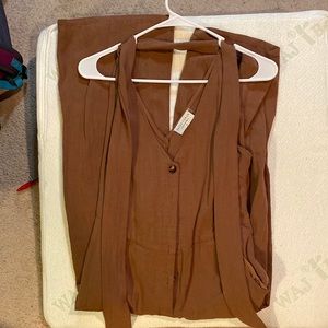 Brown jumpsuit
